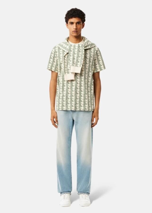 Lacoste Monogram Iconic Cotton T-shirt Multicolor Heren - Foto 2