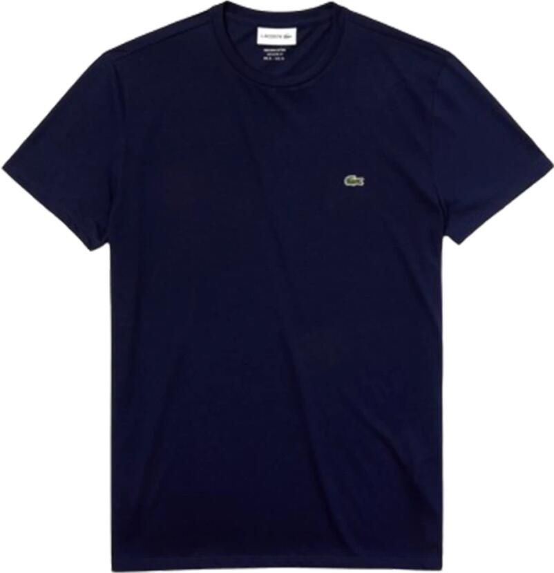 Lacoste Short Sleeved Crew Neck T-shirts Kleding marine maat: M beschikbare maaten:S M - Foto 4