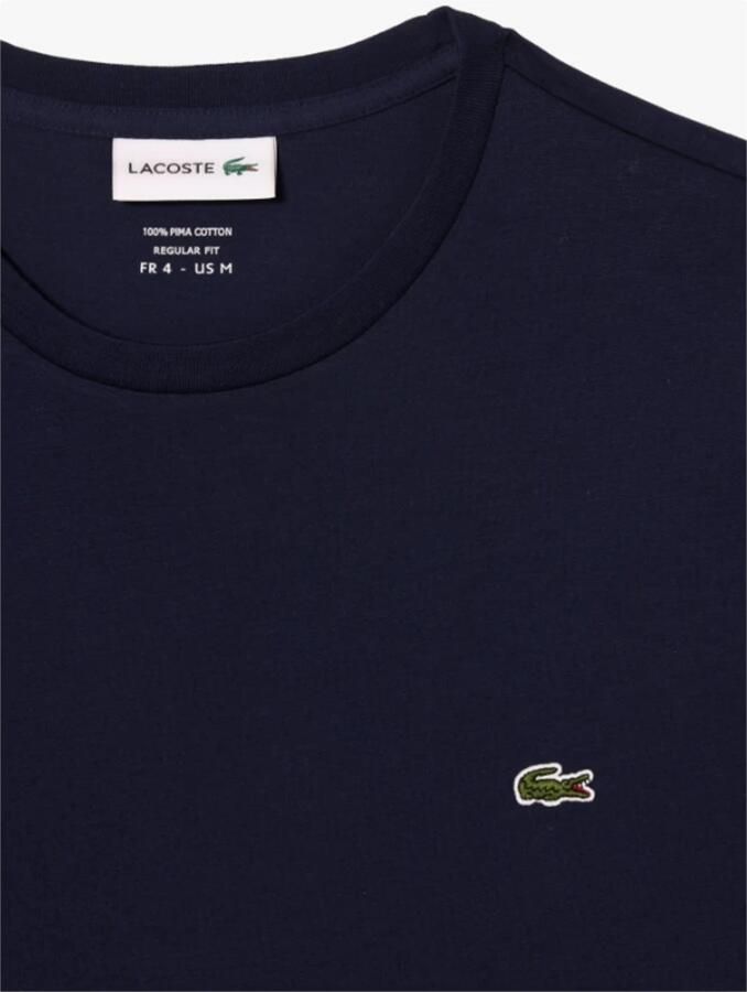 Lacoste Short Sleeved Crew Neck T-shirts Kleding marine maat: M beschikbare maaten:S M - Foto 8