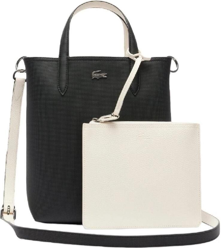 Lacoste Omkeerbare Tote Tas in Noir Farine Multicolor Dames - Foto 3