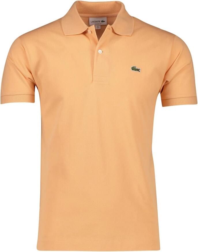 Lacoste Oranje Polo Shirt met Logo Appliqué Orange Heren