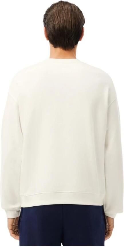 Lacoste Biologisch Katoenen Sweatshirt met Krokodillenlogo White Heren - Foto 3