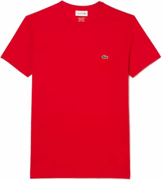 LACOSTE Heren Polo's & T-shirts 1ht1 Men's Tee-shirt 1121 Rood