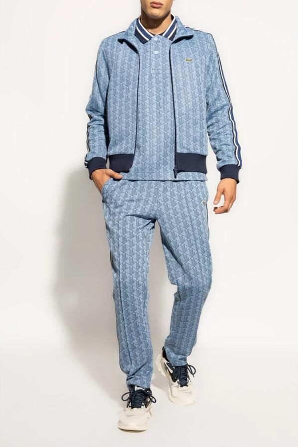Lacoste Polo met monogram Blue Heren - Foto 3