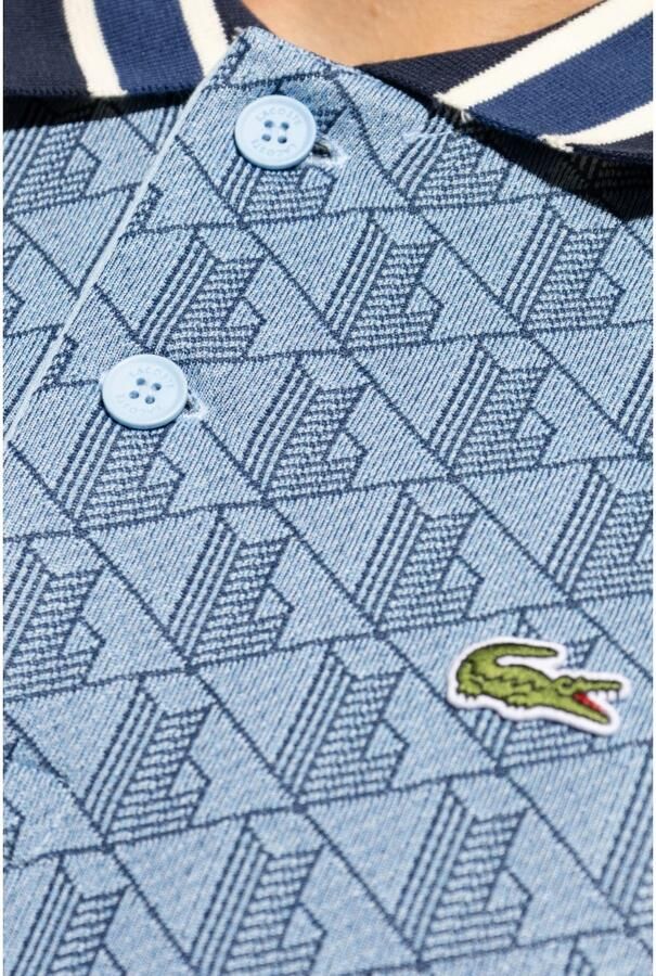 Lacoste Polo met monogram Blue Heren - Foto 2