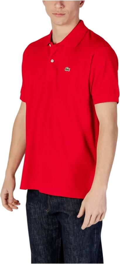 Lacoste Heren Polo Shirt van hoge kwaliteit katoen Red Heren - Foto 5