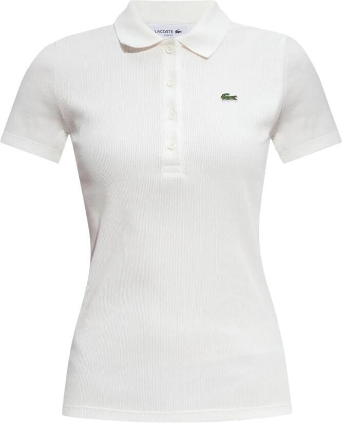 Lacoste Witte T-shirts en Polos White Dames - Foto 4