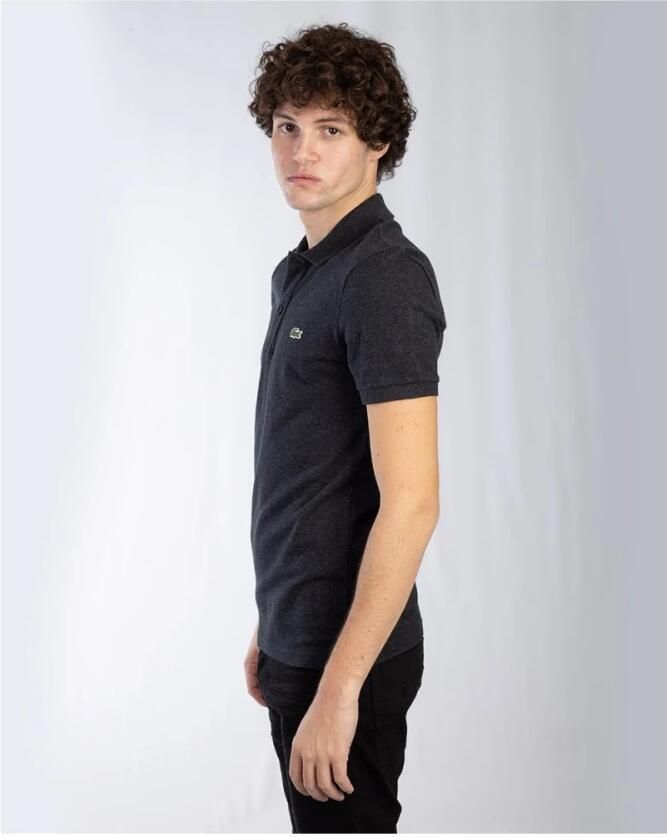 Lacoste Logo Patch Klassieke Kraag Knoopsluiting Korte Mouwen T-shirts en Polos Black Heren - Foto 19