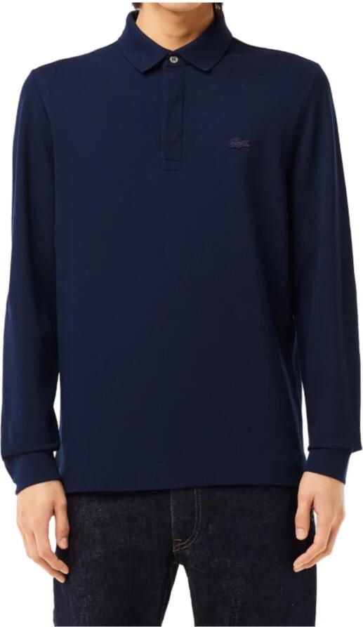 Lacoste Regular fit poloshirt in design met lange mouwen - Foto 6