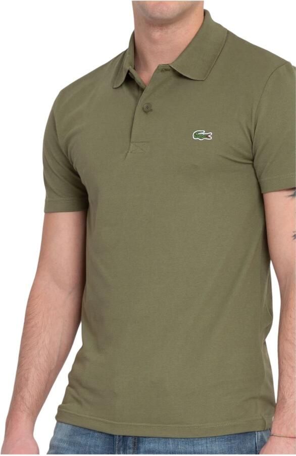 LACOSTE Heren Polo's & T-shirts Original L 12.12 Poloshirt Slim Fit Olijf - Foto 4