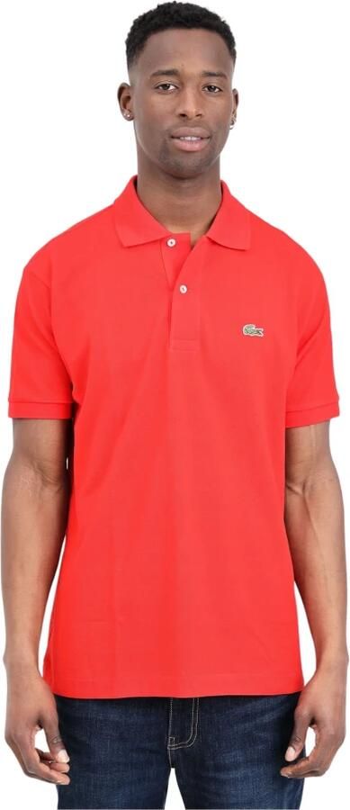 Lacoste Heren Polo Shirt van hoge kwaliteit katoen Red Heren - Foto 8