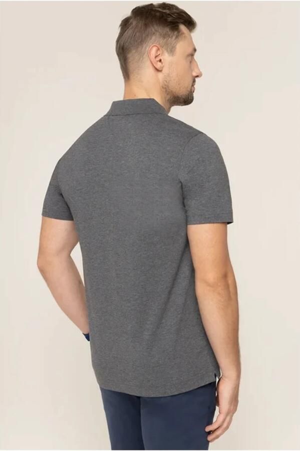 Lacoste Regular Fit Polo Shirt Grijs Gray Heren - Foto 3