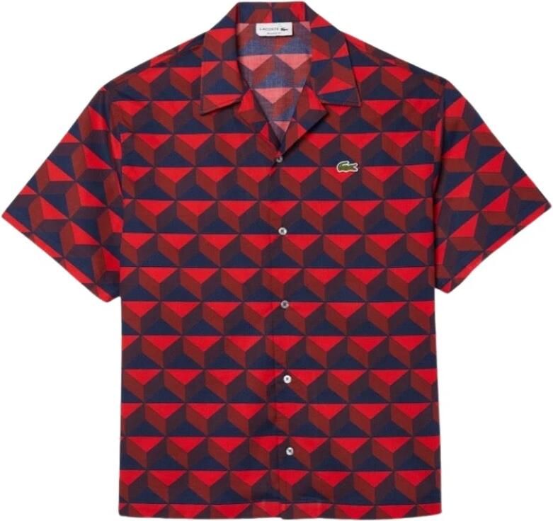 Lacoste Relaxed fit vrijetijdsoverhemd met grafisch motief model 'SUMMER' - Foto 5