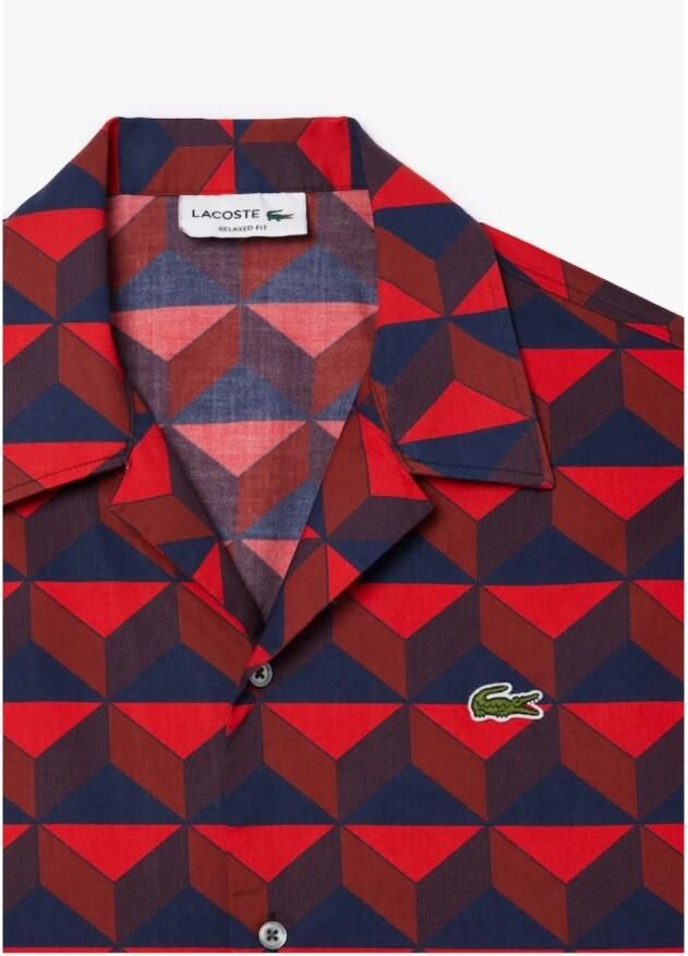 Lacoste Relaxed fit vrijetijdsoverhemd met grafisch motief model 'SUMMER' - Foto 4