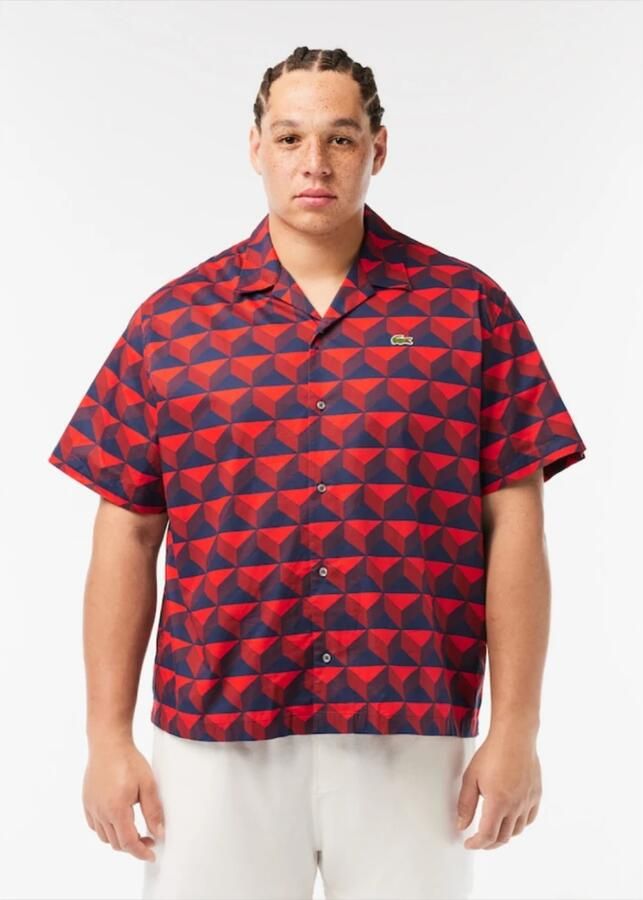 Lacoste Relaxed fit vrijetijdsoverhemd met grafisch motief model 'SUMMER'