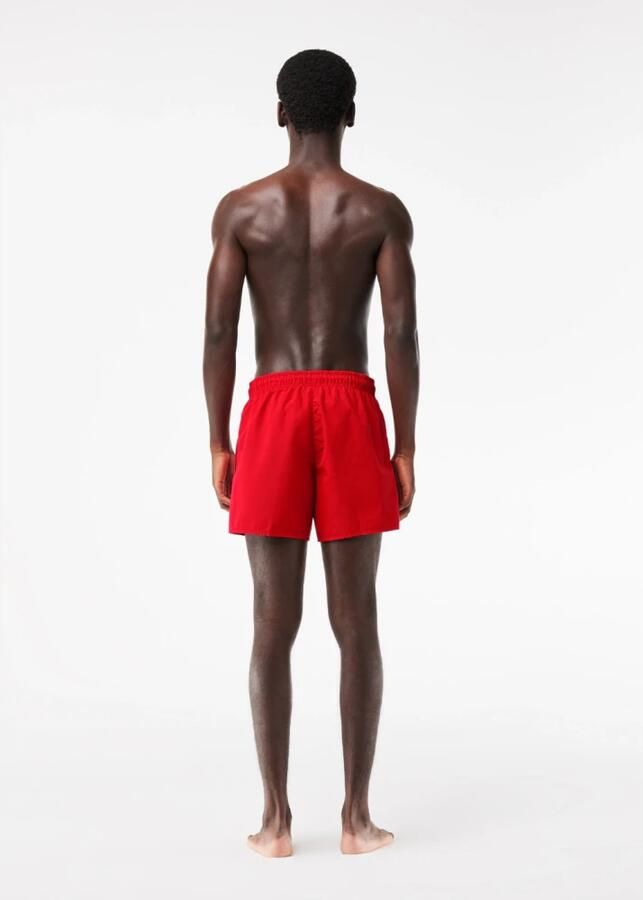 LACOSTE Heren Zwembroeken 1hm1 Men's Swimming Trunks 1121 Rood - Foto 3