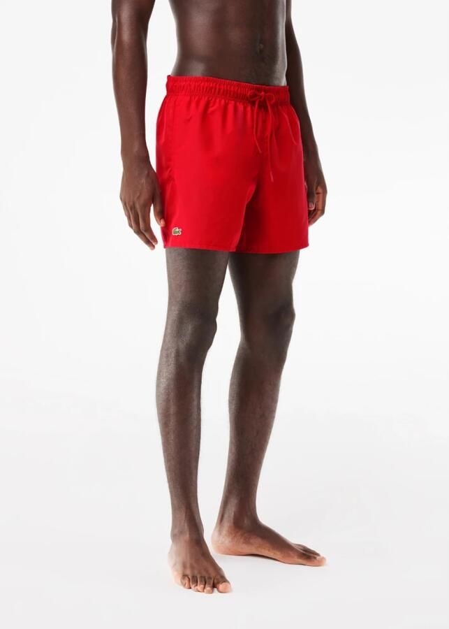 LACOSTE Heren Zwembroeken 1hm1 Men's Swimming Trunks 1121 Rood - Foto 4