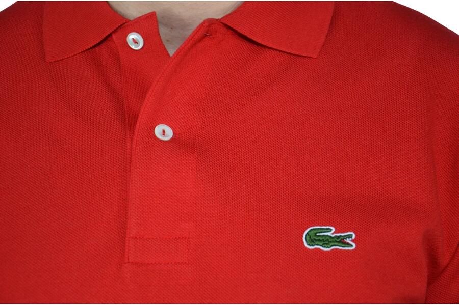 Lacoste Heren Polo Shirt van hoge kwaliteit katoen Red Heren - Foto 3