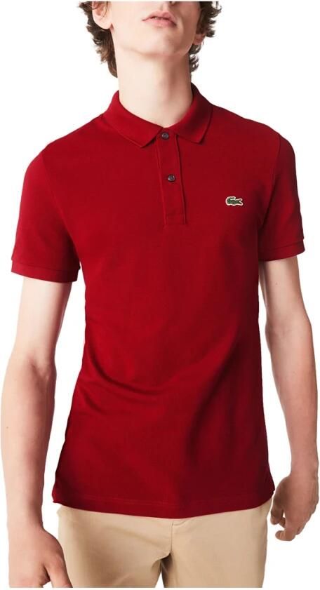 Lacoste Klassieke Katoenen Polo met Moeder van Parel Knopen Red Heren - Foto 11