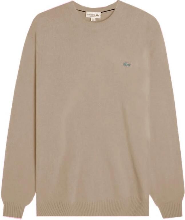 Lacoste Round-neck Knitwear Beige Heren - Foto 4