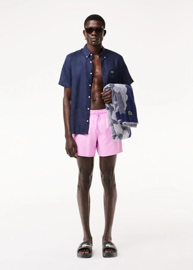 Lacoste Zwembroek met logopatch model 'Basic' - Foto 2