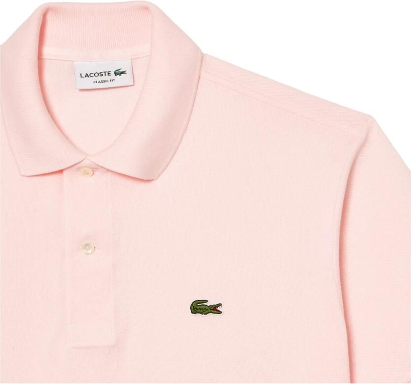 LACOSTE Heren Polo's & T-shirts Original L 12.12 Poloshirt Slim Fit Lichtroze - Foto 7