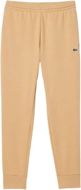 Lacoste Slim Fit Jogger Sweatpants voor Heren in Organisch Katoen Fleece Beige Heren - Foto 3