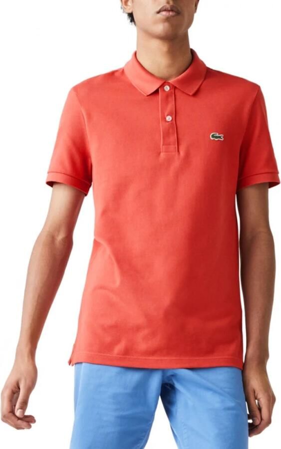Lacoste Logo Applique Classic-Fit Poloshirt Pink Heren - Foto 7