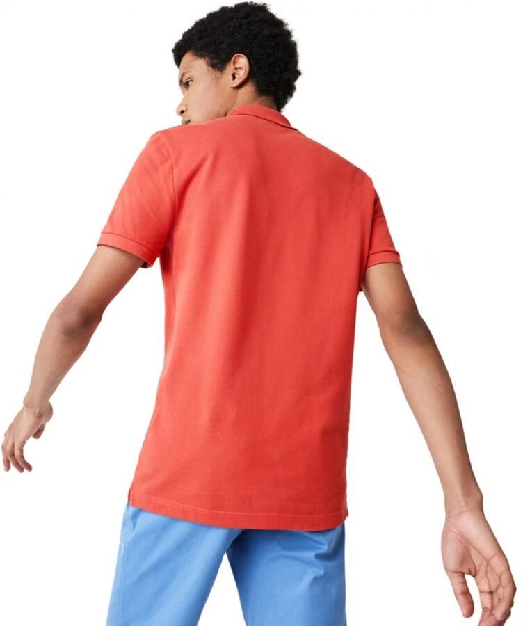 Lacoste Logo Applique Classic-Fit Poloshirt Pink Heren - Foto 2