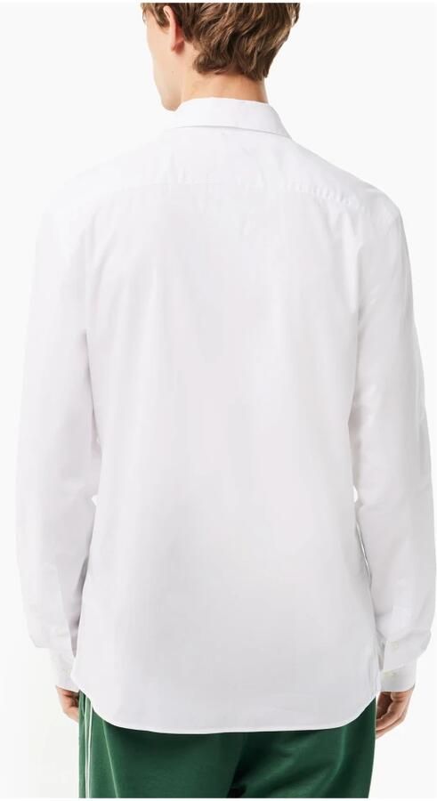 Lacoste Witte Formele Overhemd met Groene Krokodil Borduursel White Heren - Foto 10