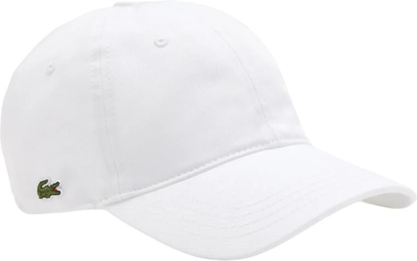 Lacoste Baseball Cap Twill Katoen Biologisch White - Foto 3