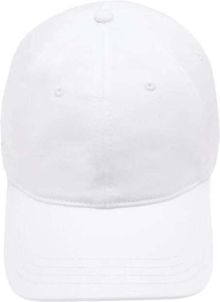 Lacoste Baseball Cap Twill Katoen Biologisch White - Foto 2