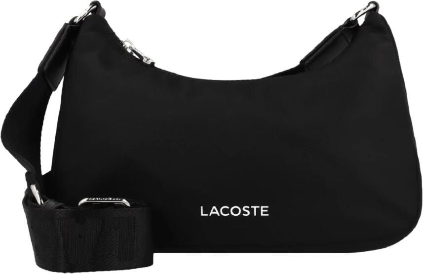 Lacoste Hobo bags Active Nylon Shoulder Bag in zwart