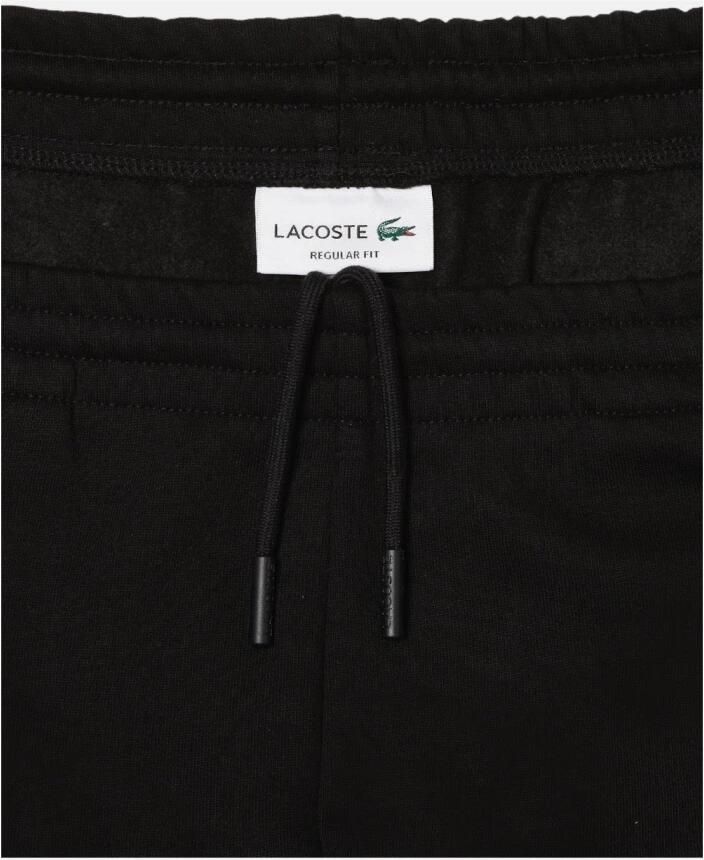 Lacoste Geborsteld Fleece Trainingsbroek Black Heren
