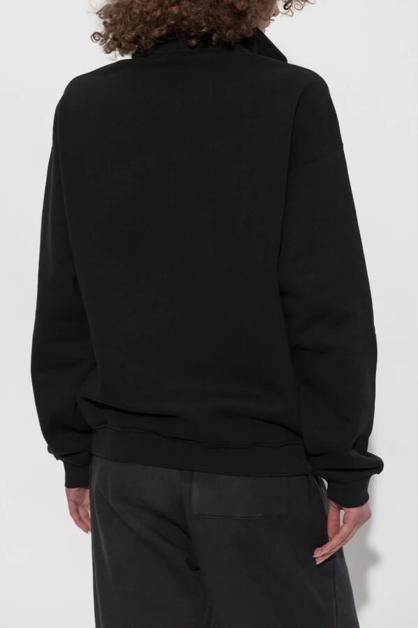 Lacoste Oversized Katoenen Sweatshirt met Rits Kraag Black Heren - Foto 3