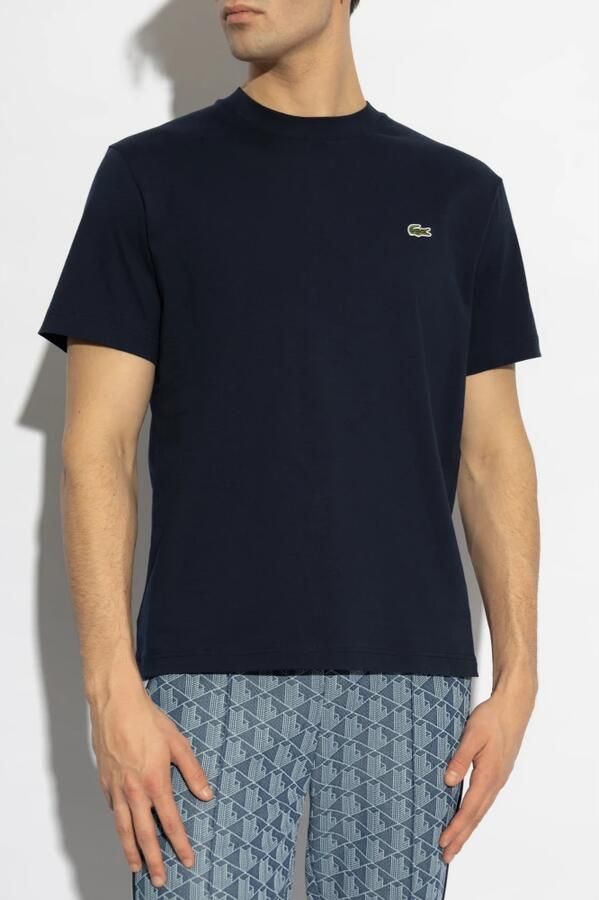 LACOSTE Heren Polo's & T-shirts 1ht1 Men's Tee-shirt 12 Donkerblauw - Foto 3