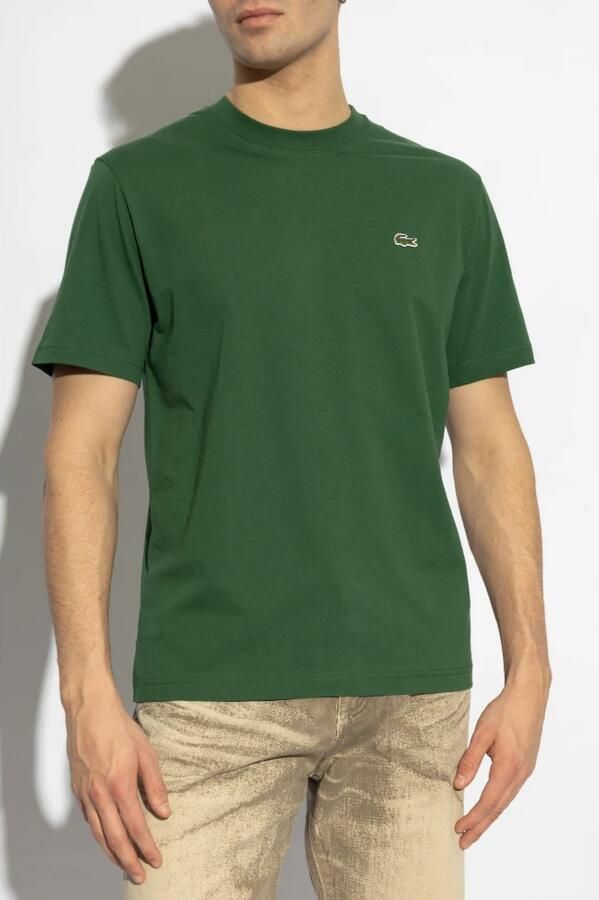 Lacoste Regular Fit Katoenen T-shirt Green Heren - Foto 3