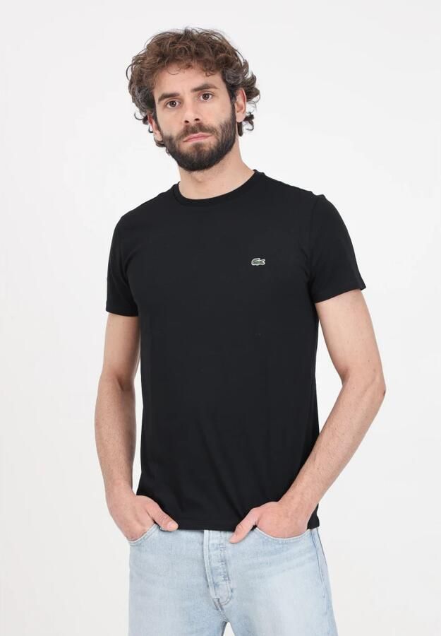 Lacoste Short Sleeved Crew Neck T-shirts Kleding black maat: S beschikbare maaten:S M L XL XXL - Foto 12