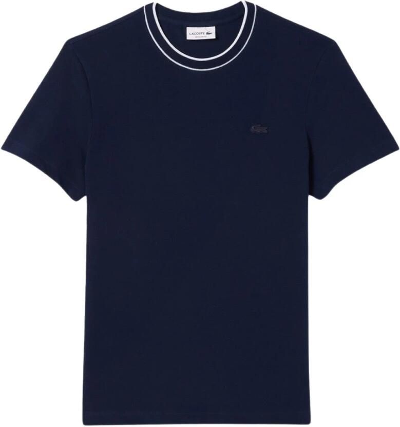 Lacoste Klassiek Navyblauw Katoenen Piqué T-Shirt Blue Heren