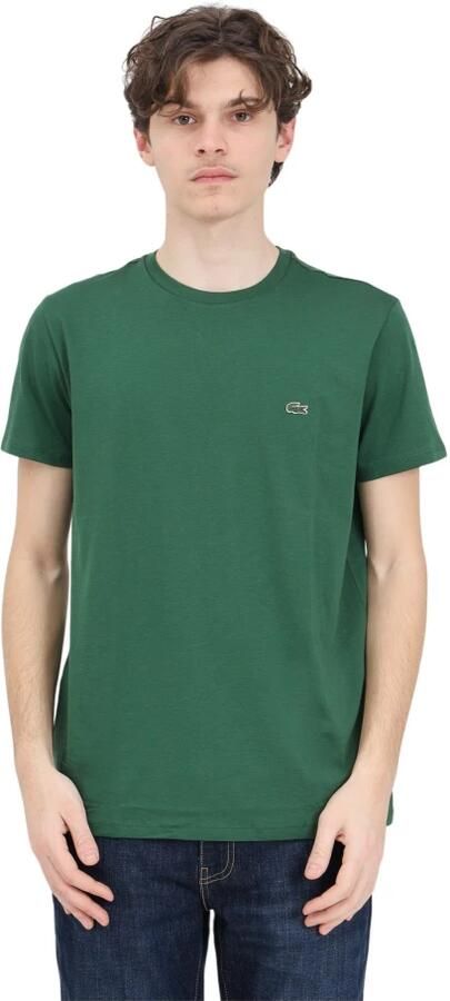 Lacoste Heren T-shirt Hoge kwaliteit stijlvol en comfortabel Groen Heren - Foto 10