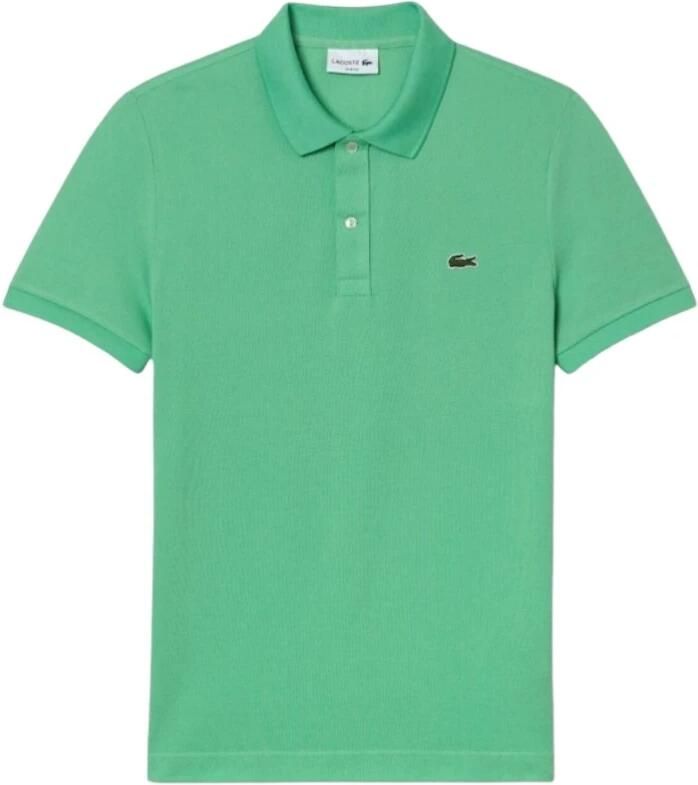 Lacoste Tijdloos Klassiek Polo Shirt voor Heren Green Heren