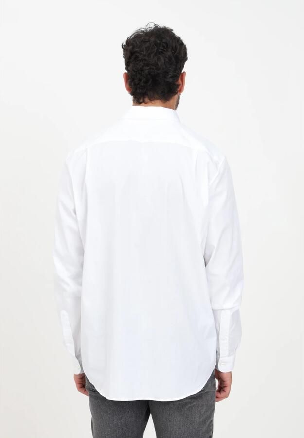 Lacoste Witte Formele Overhemd met Groene Krokodil Borduursel White Heren - Foto 6