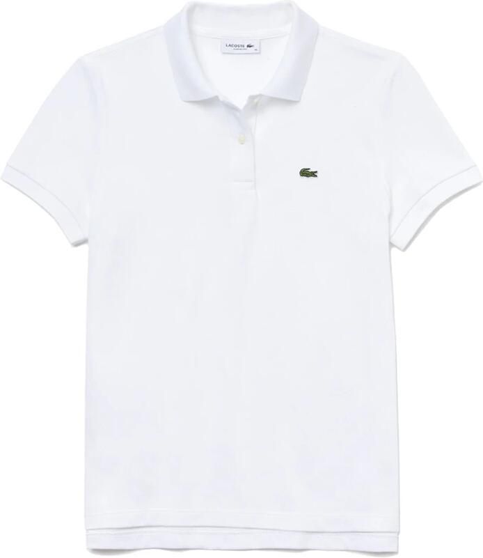 Lacoste Klassieke Fit Basic Logo Witte Polo White Dames - Foto 3