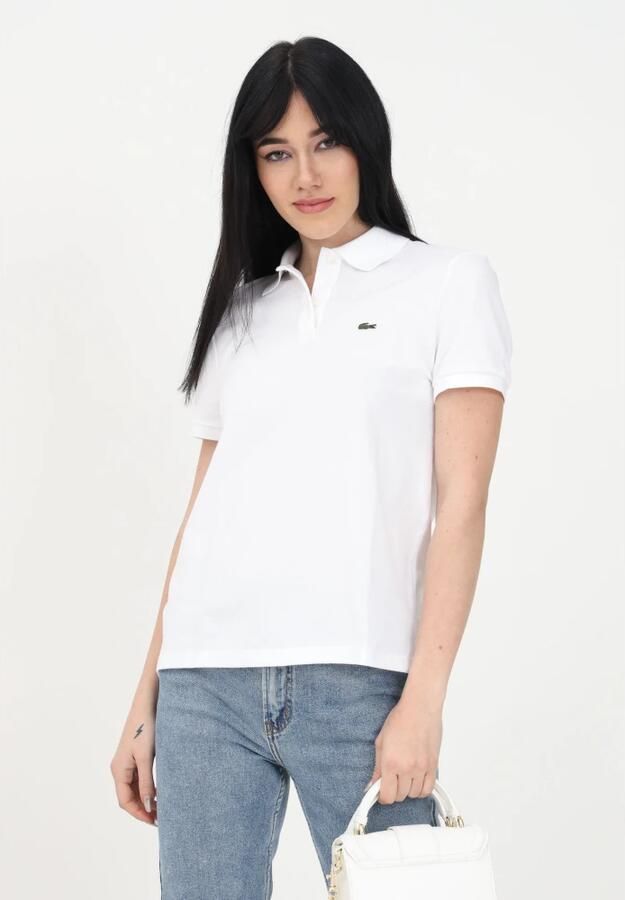 Lacoste Klassieke Fit Basic Logo Witte Polo White Dames