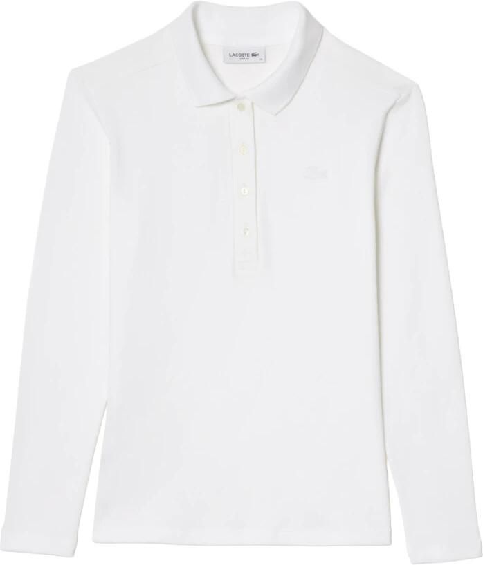 Lacoste Witte Polo Shirt met Moeder van Parel Knopen White Dames - Foto 2