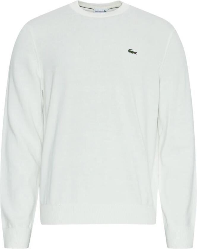 Lacoste Witte Sweater met Geborduurde Krokodil White Heren - Foto 6