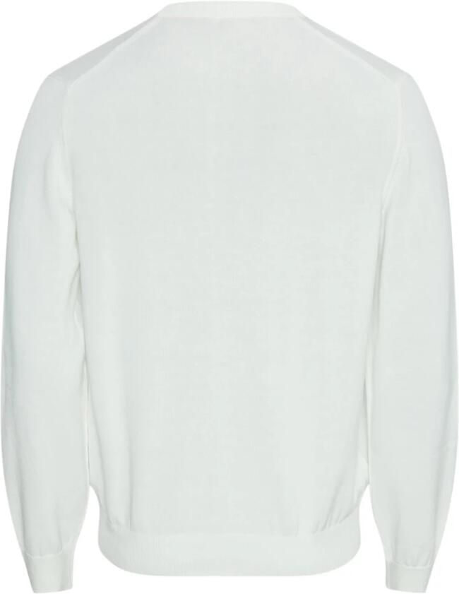 Lacoste Witte Sweater met Geborduurde Krokodil White Heren - Foto 5