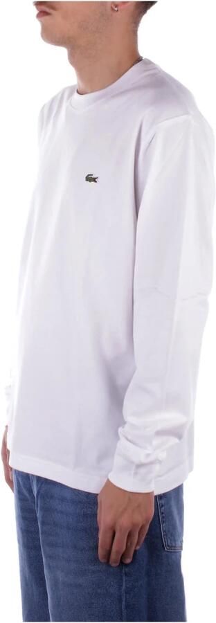Lacoste Witte T-shirts en Polos Logo Voorkant White Heren - Foto 5