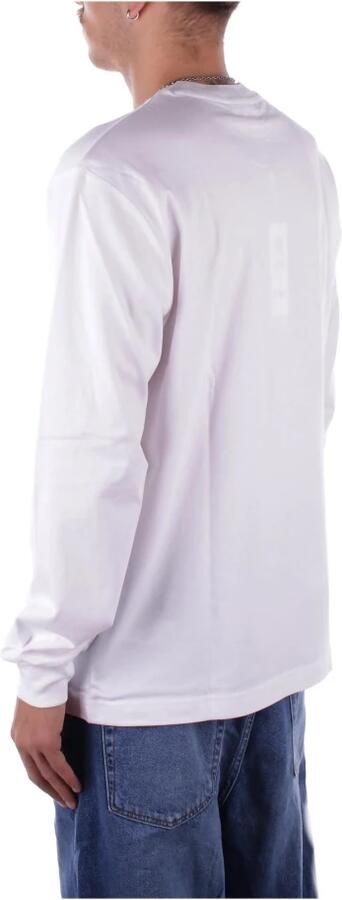 Lacoste Witte T-shirts en Polos Logo Voorkant White Heren - Foto 4