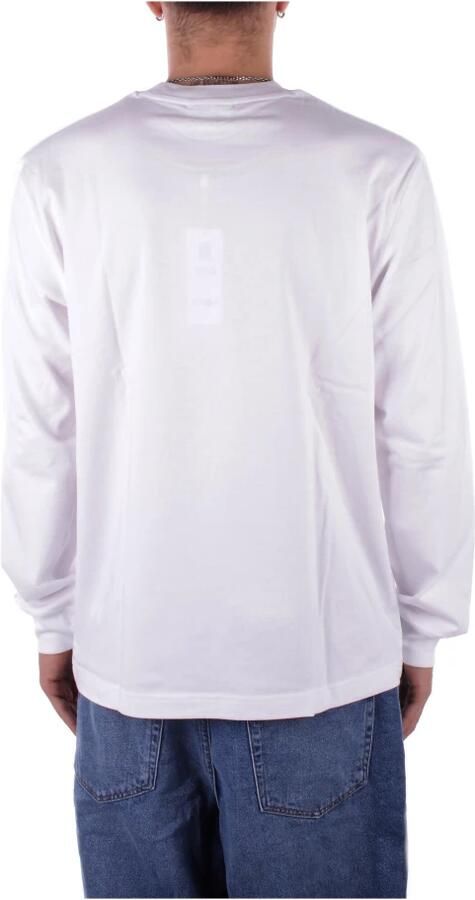 Lacoste Witte T-shirts en Polos Logo Voorkant White Heren - Foto 2